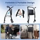 preview thumbnail 5 of 18, Costway Folding Walker for Seniors, Lightweight Aluminum Mobility