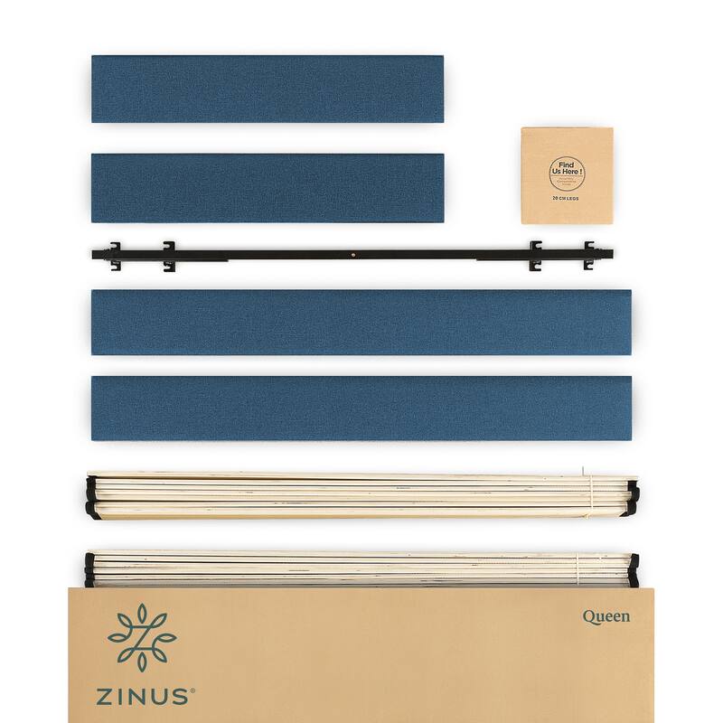 Priage by ZINUS Upholstered Platform Bed Frame