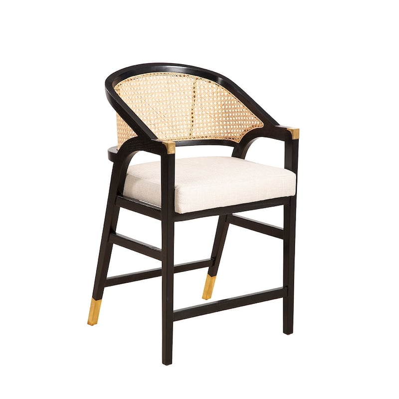 Furniture Classics Wood Black Royce Counter Barstool