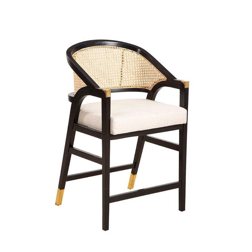 Furniture Classics Wood Black Royce Counter Barstool