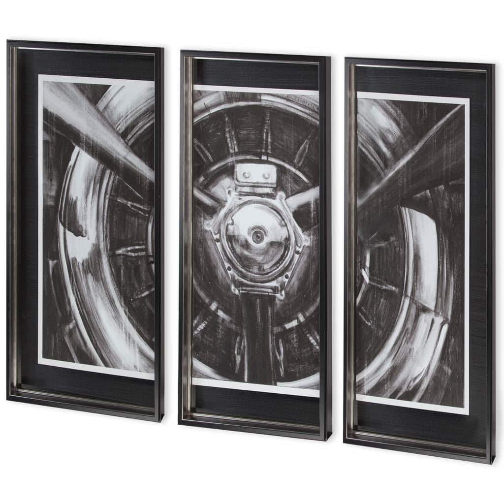 Vintage Propeller I Framed Art Print