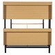 preview thumbnail 28 of 30, 2 In 1 Metal Full over Full Bunk Bed with Storage Bookcase,Kids Bed Design