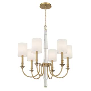 Lloyd 6 Light Aged Brass Chandelier