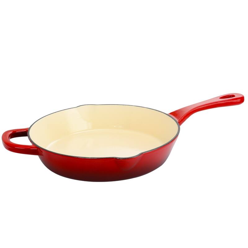 Crock Pot Artisan Enameled Cast Iron Round Skillet