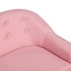 preview thumbnail 14 of 19, Qaba Kids Sofa Linen Fabric Wooden 2 Seat Armrest Children Chair Cozy