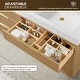 preview thumbnail 64 of 77, Hohhot Bath Vanity with Integrated Stone Sink Top without Mirror