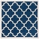 preview thumbnail 115 of 127, SAFAVIEH Amherst Erma Modern Rug 5' Square - Navy/Beige - Square