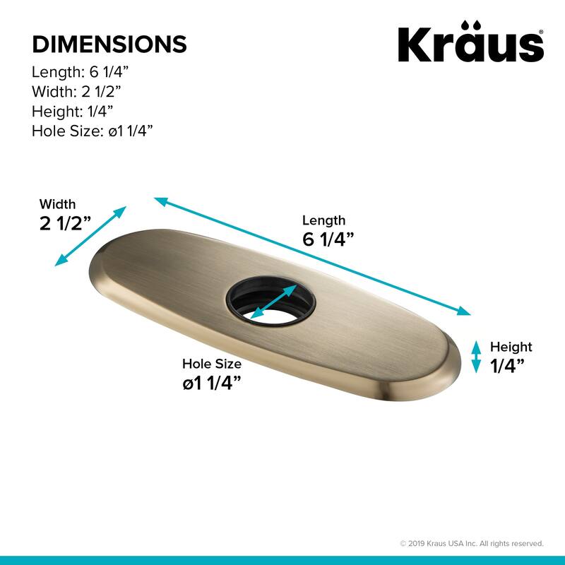 Kraus 6-1/4" Escutcheon Plate