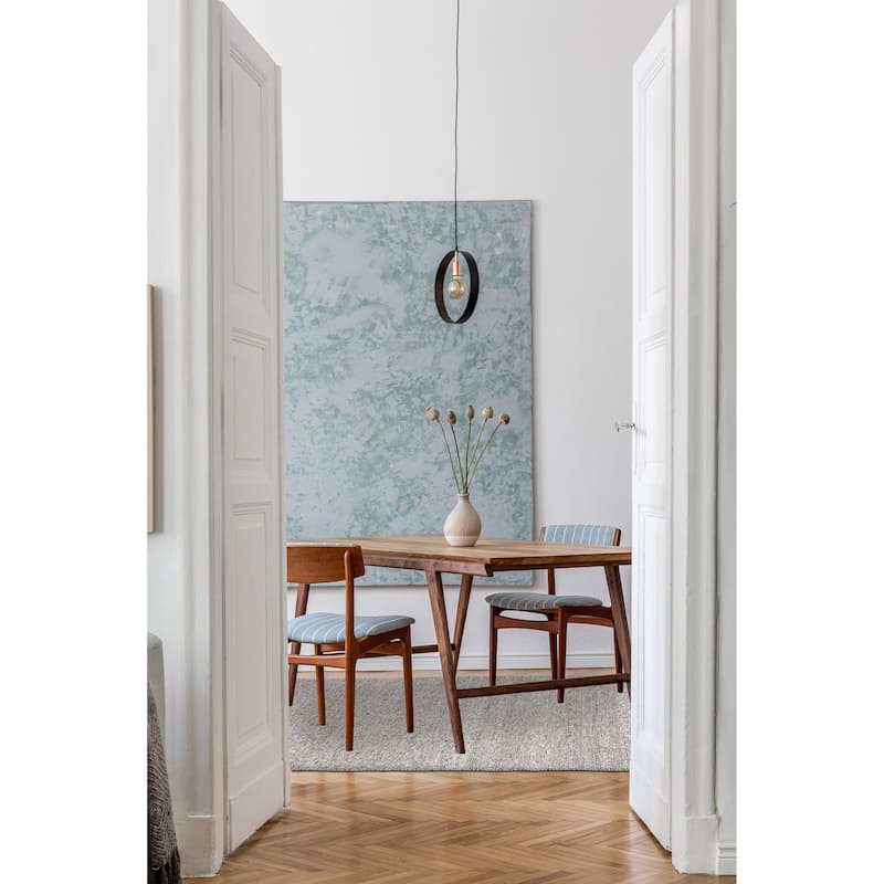 Sienna Black, White Rug 4'11" x 8'4" - 4'11 x 8'4