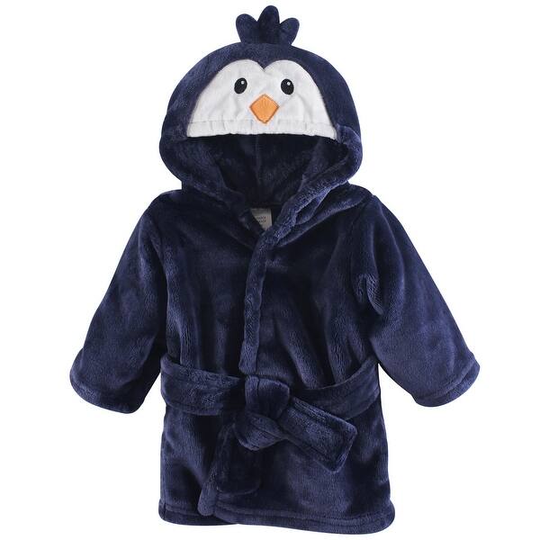 slide 1 of 1, Luvable Friends Baby Boy Plush Bathrobe, Boy Penguin, 0-9 Months - Boy Penguin - 0-9 Months 0-9 Months - Boy Penguin