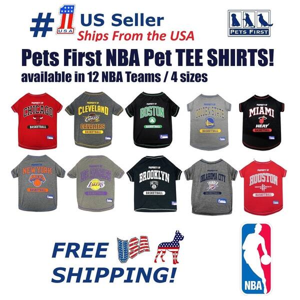 Shop Basketball Pet Tee Shirts Nba Licensed Comfortable Sporty Dogs Cats T Shirt Overstock 23329464