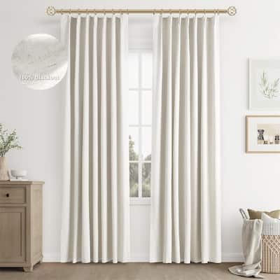 Beige Pinch Pleat 40x96" Noise Block
