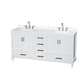 Option White / White Quartz Top / Brushed Chrome Hardware