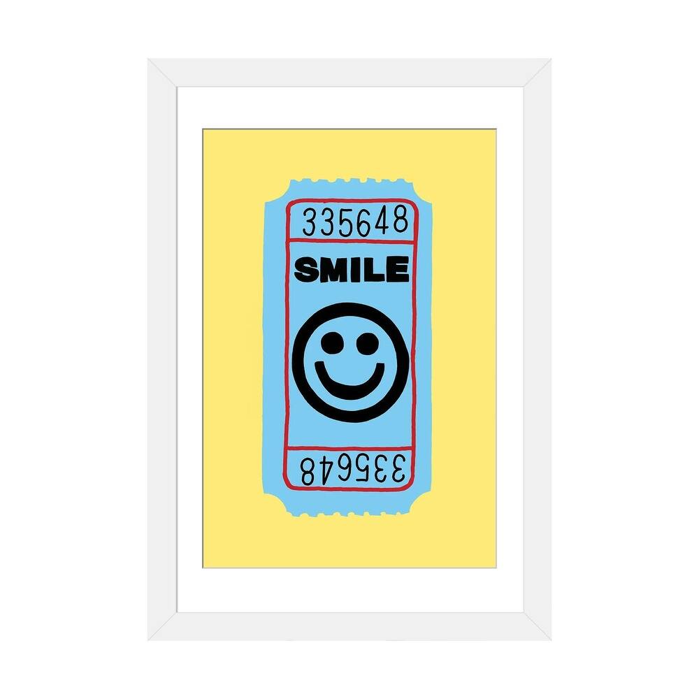 iCanvas "Smile Ticket" by Jaymie Metz