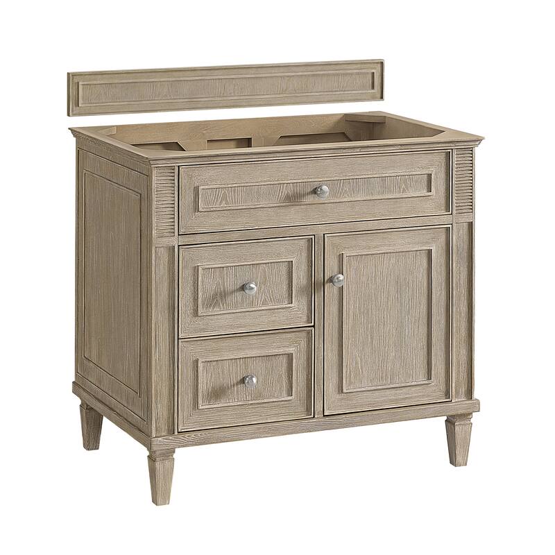 James Martin Vanities Lorelai 36" Single Vanity, Whitewashed Oak