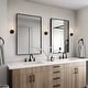 preview thumbnail 25 of 26, LNC Modern Farmhouse Clear Glass Wall Sconce Black Gold Silver Bathroom Vanity Lighting - W 4.7" x H 9.6" x D 4.5"