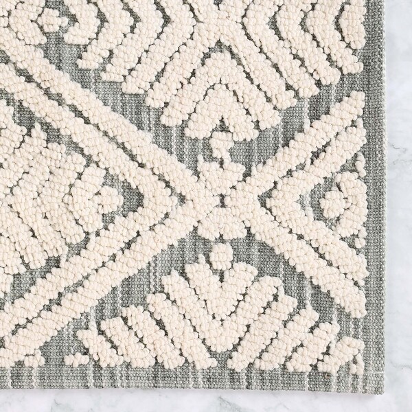 Superior Ceton Geometric Washable Bath Rug, Set of 2 - On