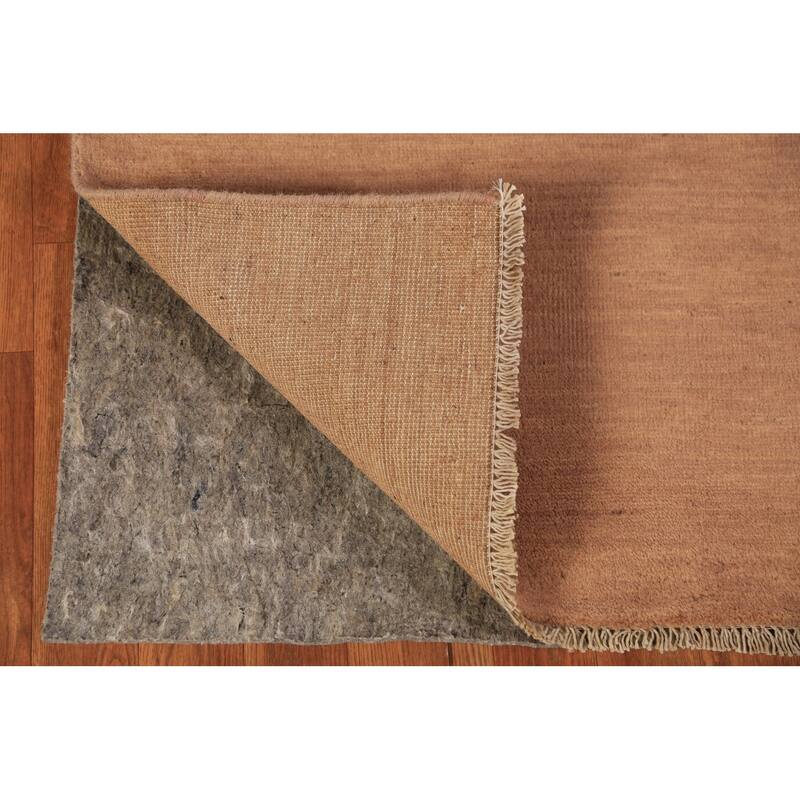 Gabbeh Oriental Rug Hand-Knotted Brown Wool Carpet - 2'6" x 4'4"