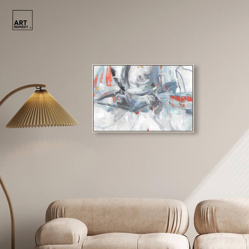 Grey Touches Canvas by Art Remedy