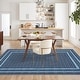 preview thumbnail 10 of 42, Area Rugs for Living Room Bedroom Farmhouse Bordered Braided Print Rug Geometric Soft Low Pile Non-Slip Area Rug