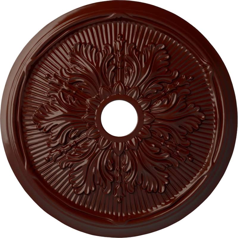 23 3/4"OD x 3 5/8"ID x 1 7/8"P Luton Leaf Ceiling Medallion