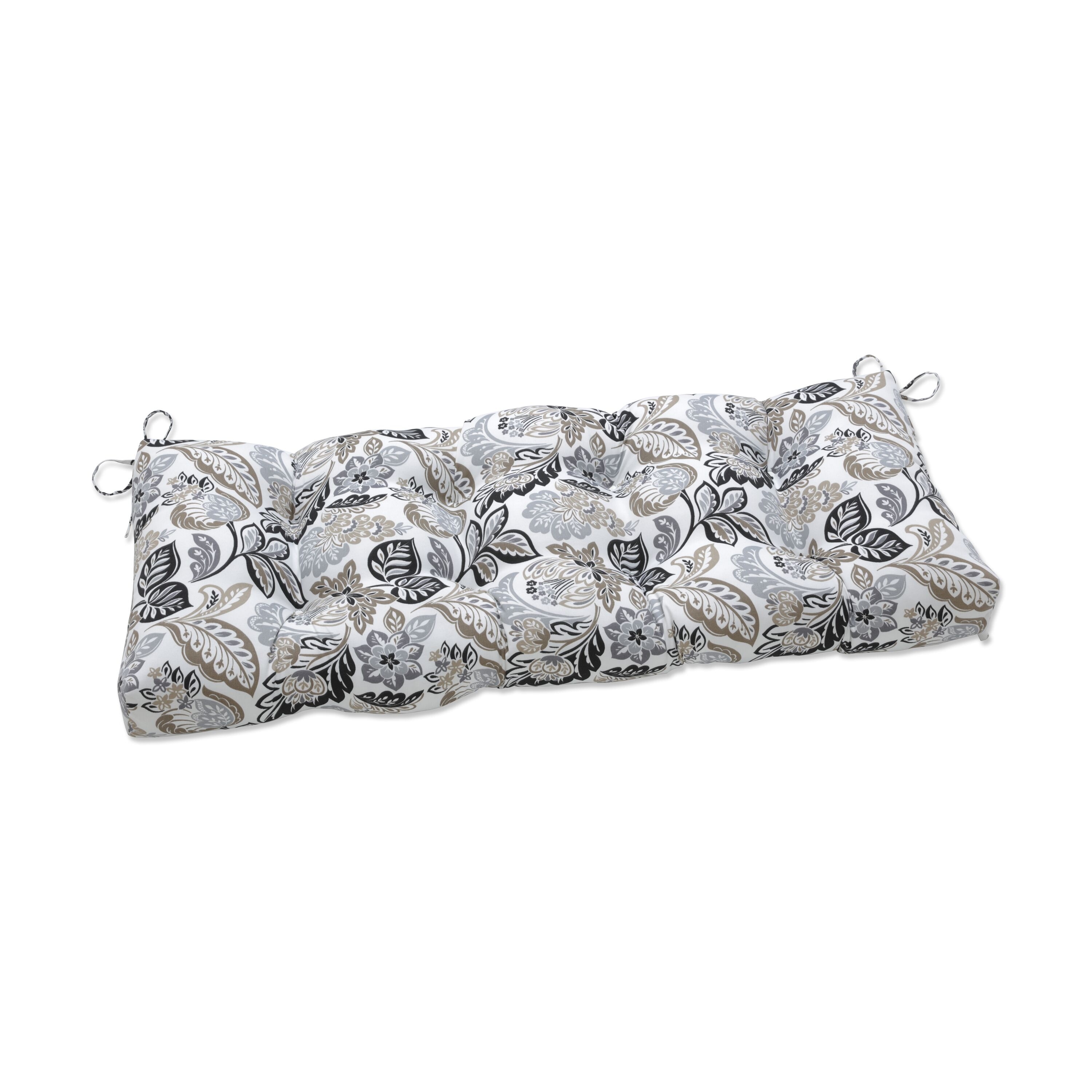 Shop Pillow Perfect Outdoor Indoor Dailey Pewter Outdoor Tufted Bench Swing Cushion 44 X 18 X 5 Overstock 31691126