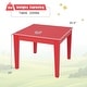 preview thumbnail 21 of 34, Gymax Kids Square Table Indoor Outdoor Heavy-Duty All-Weather Activity