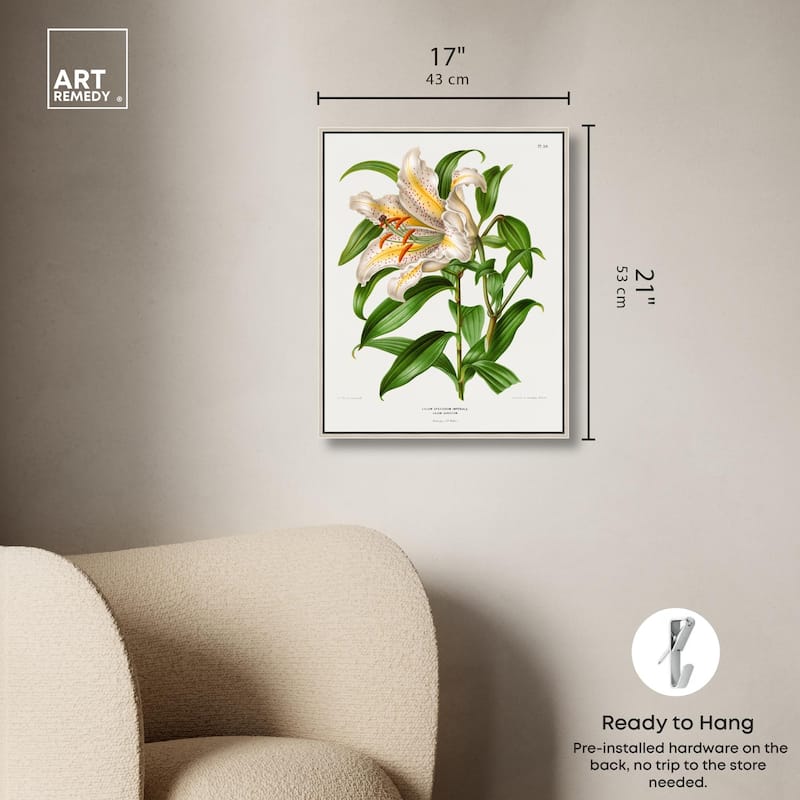Lilium Speciosum Imperiale Canvas by Art Remedy