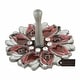 preview thumbnail 1 of 5, Matashi Hand-Painted Floral Spinning Dreidel Gold-Plated w/ Crystals Holiday Ornaments (Pewter) Jewish Decor Hanging Decoration