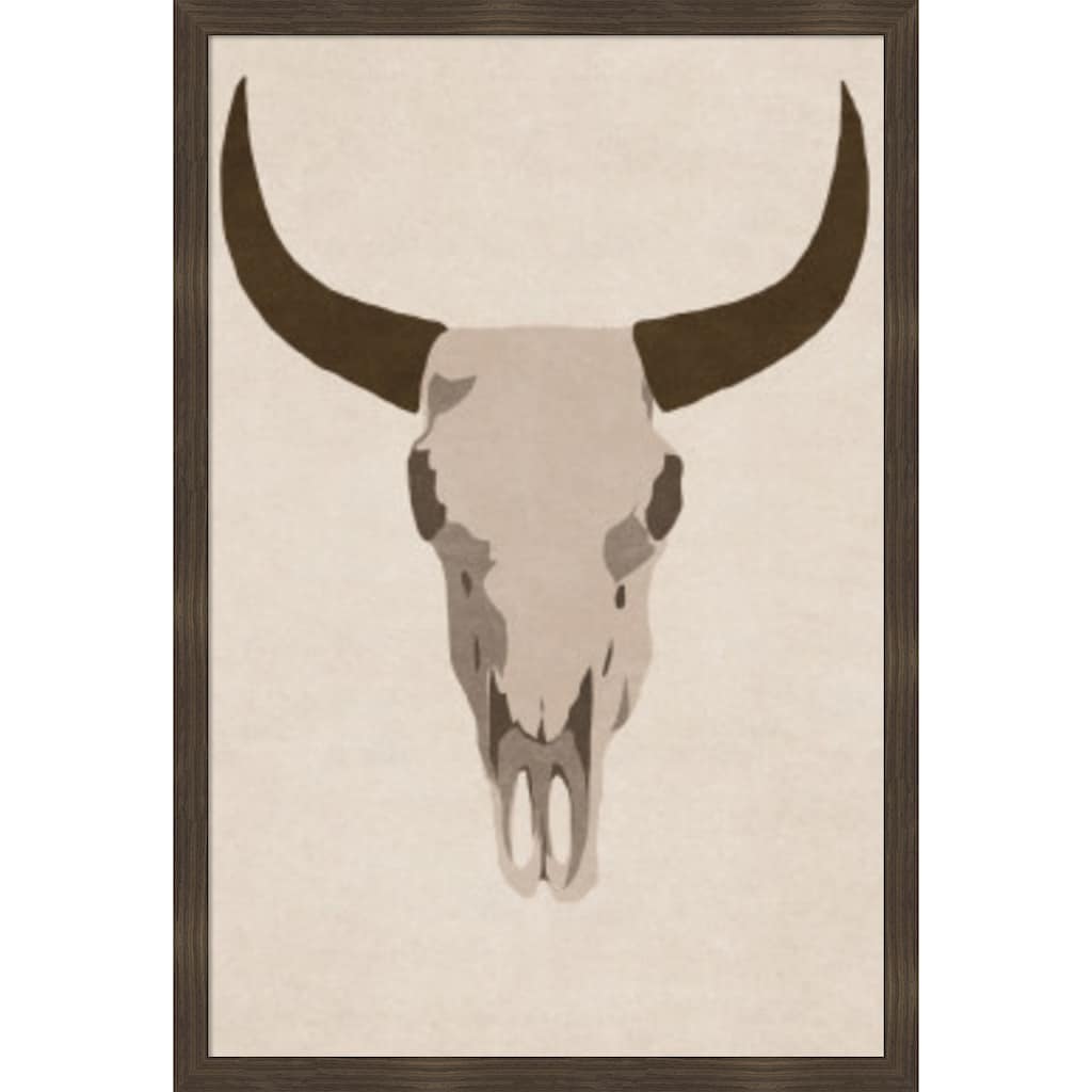 Amanti Art Framed Fabric Pinboard Skull by Emel Tunaboylu Printed Bulletin Board - Board Size 24 x 36