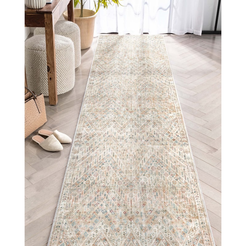 Well Woven Asha Vintage Anya Machine Washable Area Rug