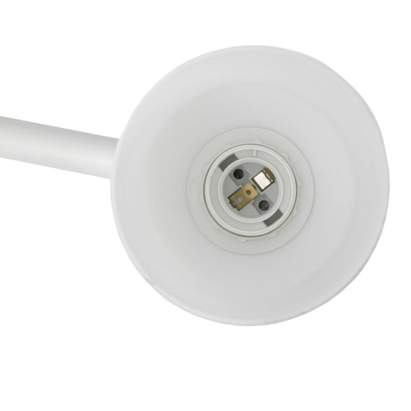 3-Light Vanity Light Fixture - Metal & White Glass Shade - Bathroom Uplight Downlight - Hallway Entryway - 7.5