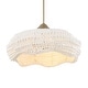 preview thumbnail 5 of 13, Uttermost Biddeford White Beaded Pendant (5 light) - 24"W x 24"D x 11.5"H