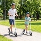 preview thumbnail 14 of 18, Gymax Folding Kick Scooter w/ 3 Adjustable Heights 8 Inches Big Wheels