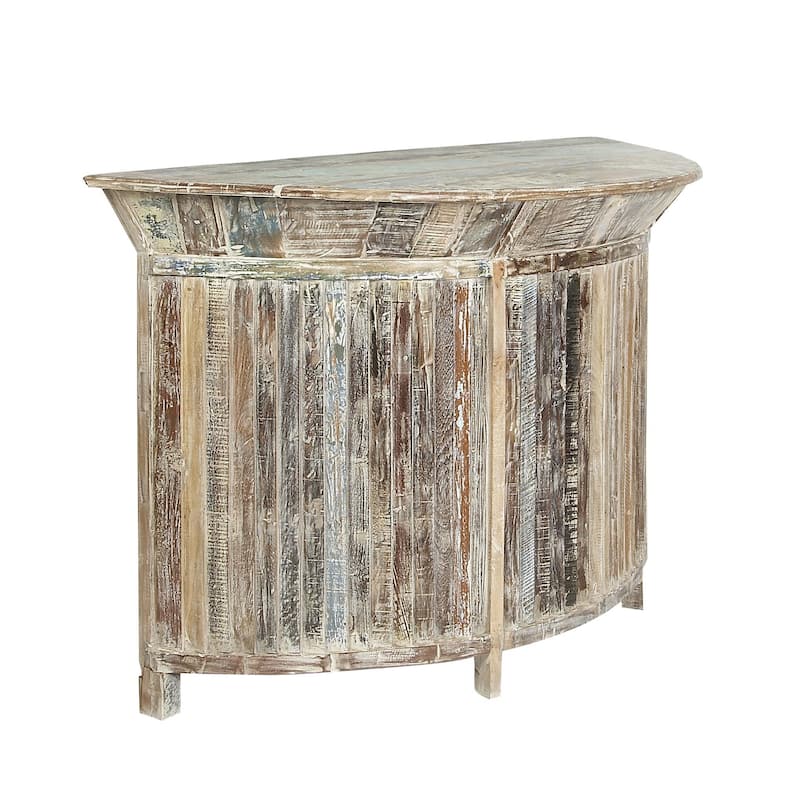 Magnesium Oxide Outdoor Accent Table - Brown - Roche River Decor