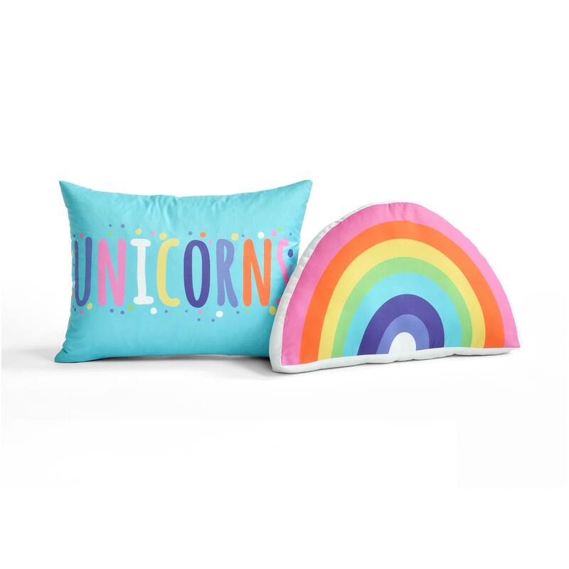 Lush Decor Unicorn Rainbow Quilt Set