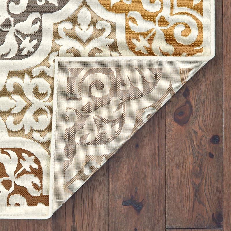 Vista Home Boden Moroccan Ivory/ Grey Indoor/ Outdoor Area Rug