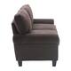 Serta Copenhagen 73" Sofa Couch for Two People, Pillowed Back Cushions and Rounded Arms, Durable Modern Upholstered Fabric