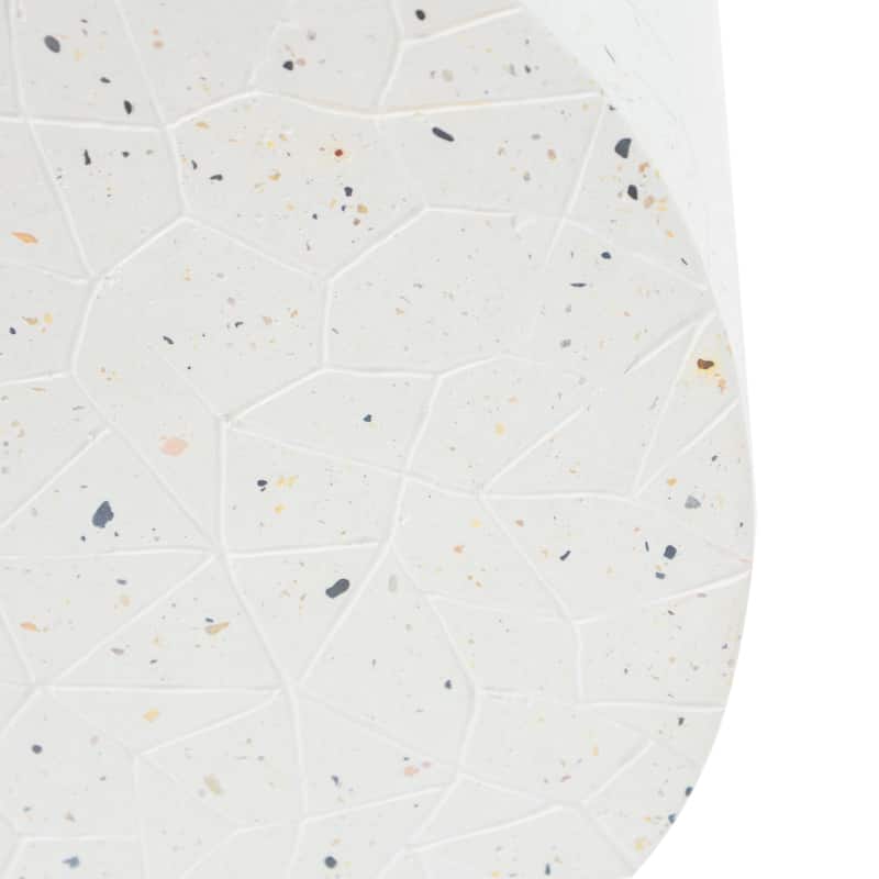 Christopher Knight Home - Ashton Durable Outdoor Side Table with Intricate Terrazzo Texture Design