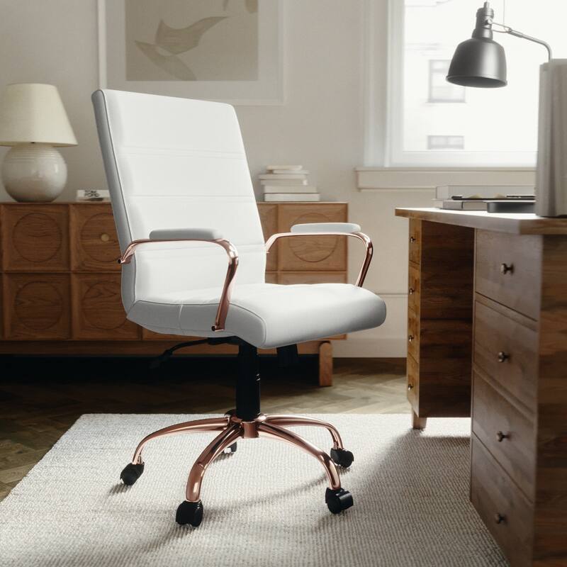 Mid-back LeatherSoft Executive Swivel Office Chair