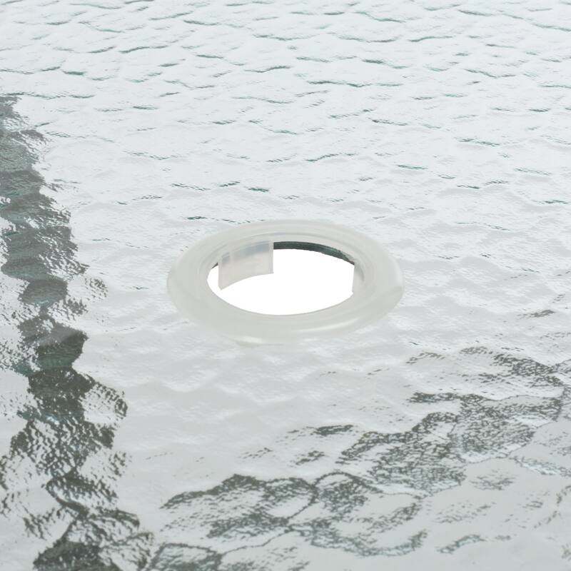 SAFAVIEH Outdoor Kinley 6-Chair Dining Set with Umbrella - 55Wx32Dx28H