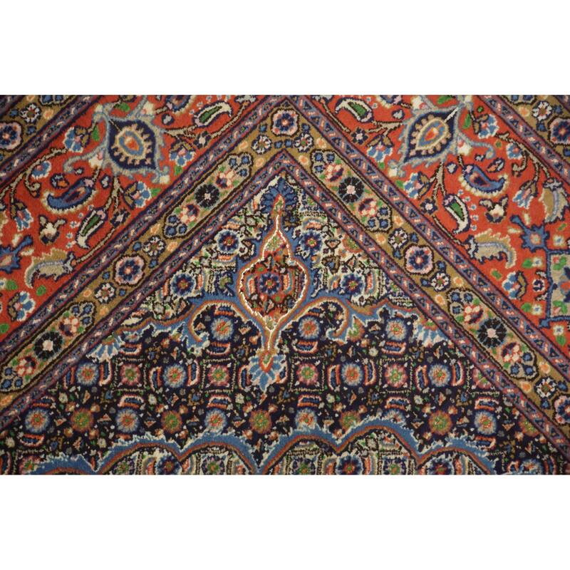 Hand Knotted Oriental 100% Wool Carpet Traditional Geometric Beige & Ivories Mood Area Rug - 8' 0'' X 6' 5''