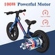 preview thumbnail 2 of 5, Electric Balance Bike for Kids Ages 3-5 Years,12-Inch Electric Bike with 2 Speed Settings, 24V 100W