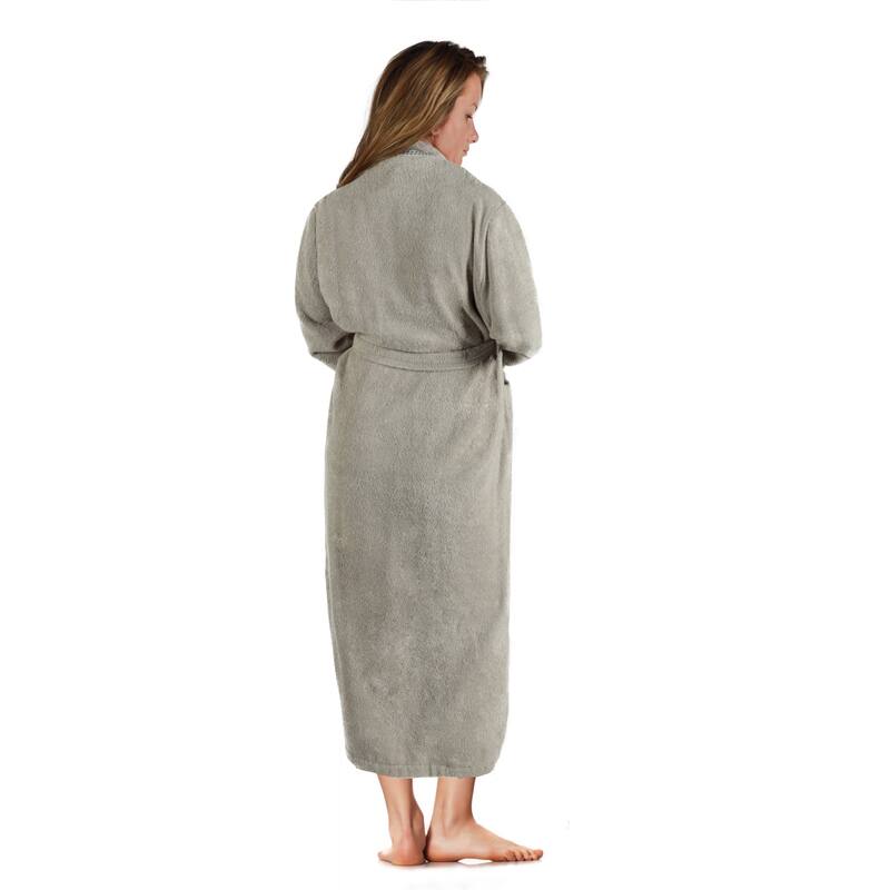 Superior Unisex Turkish Cotton Terry Kimono Bathrobe with Embroidery Robe