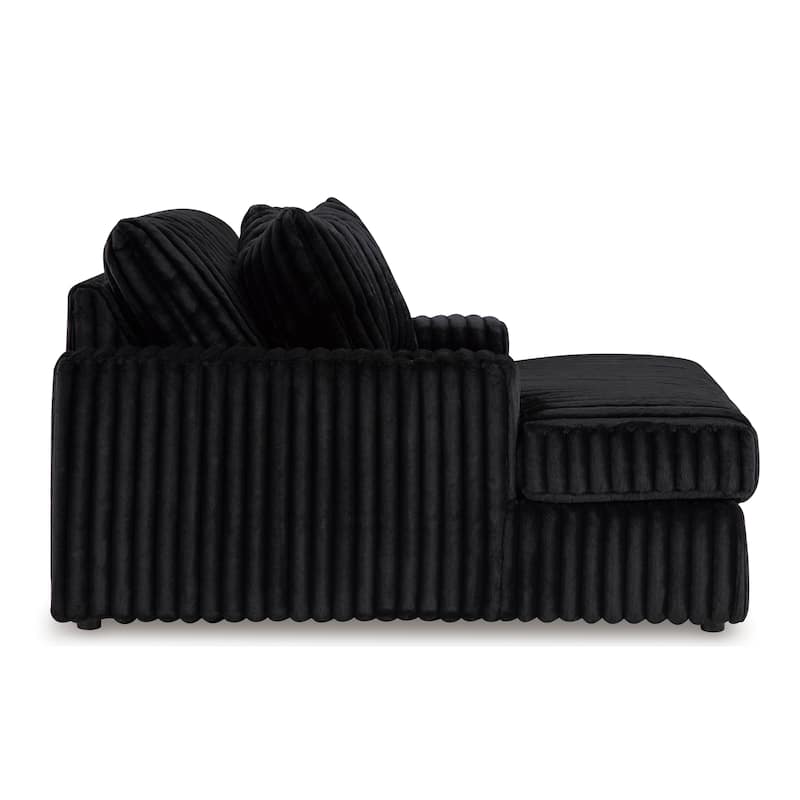 Roundhill Furniture Azulu Oversized Chaise, with Cup holders and USB Charging