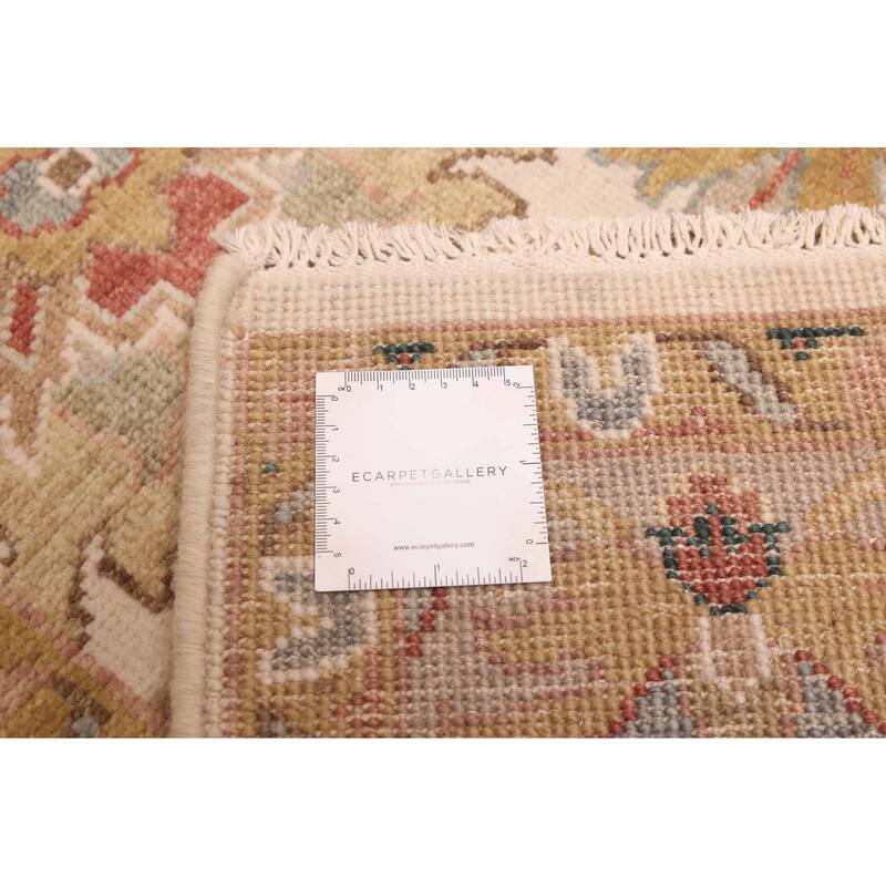 ECARPETGALLERY Hand-knotted Jules Serapi Ivory Wool Rug - 5'11 x 9'1