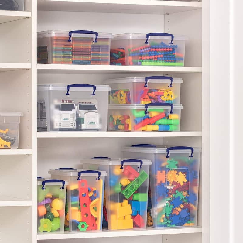 Superio Clear Deep Stackable Storage Container with Lid, 28.5 Qt - 28 qt