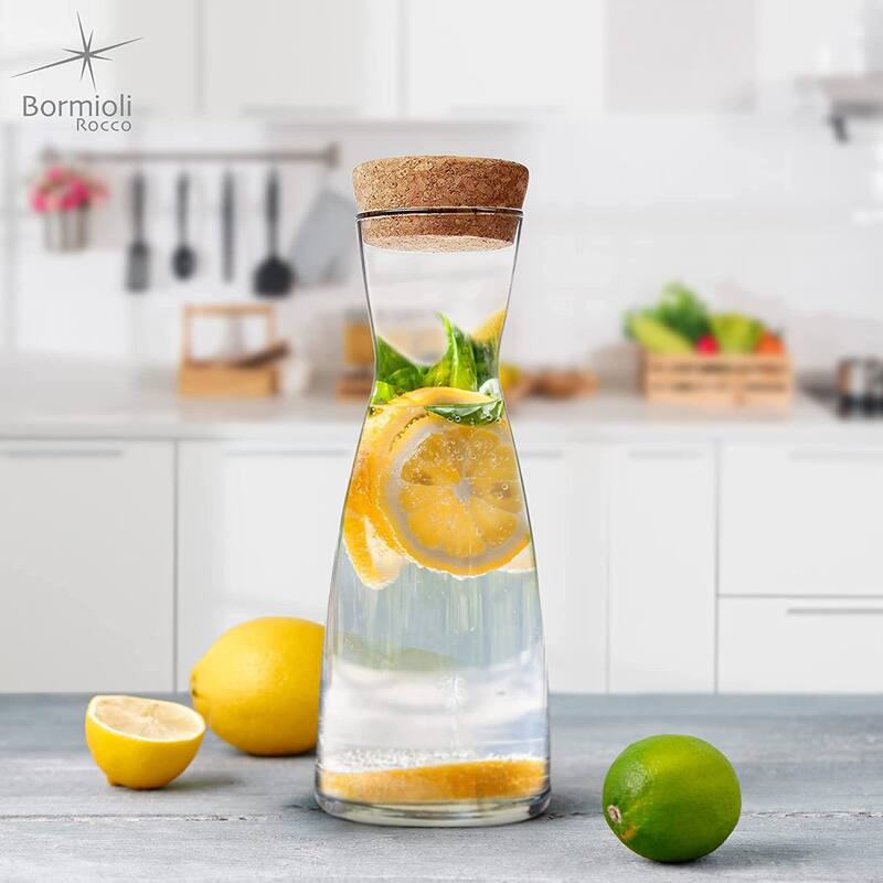 Bormioli Rocco Ypsilon Carafe with Cork Top Set