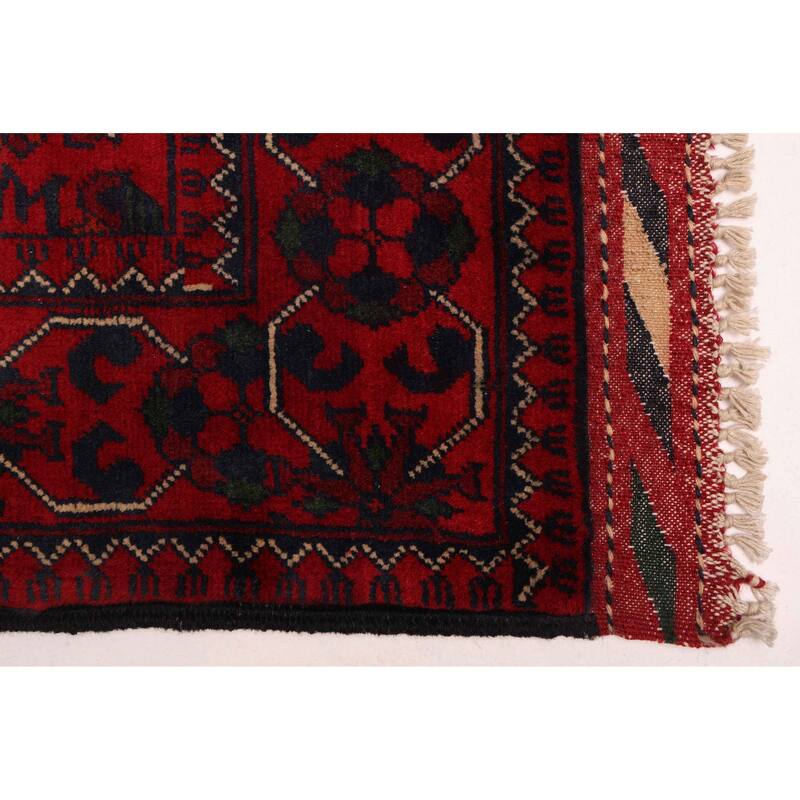 ECARPETGALLERY Hand-knotted Finest Khal Mohammadi Red Wool Rug - 2'8 x 6'8