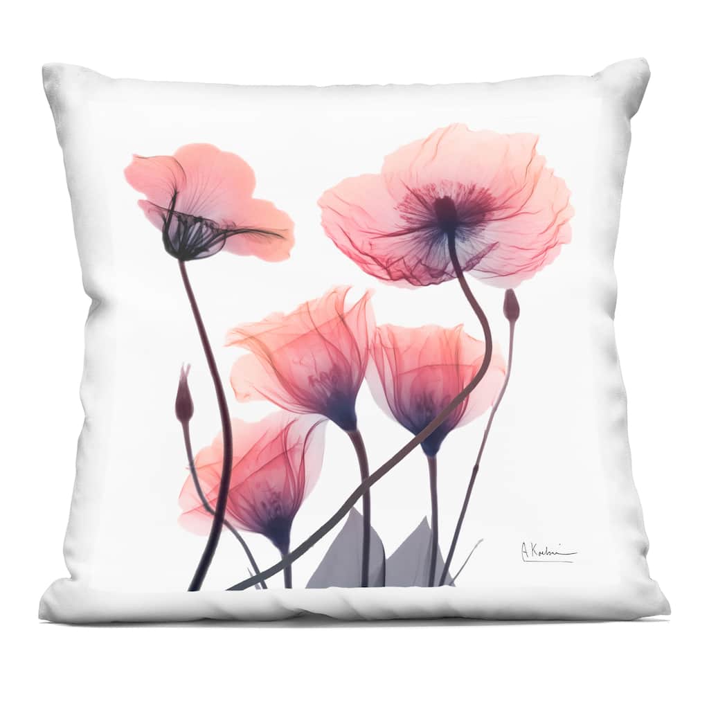 Stupell Pink Gradient Blooms Decorative Printed Throw Pillow Design by Albert Koetsier